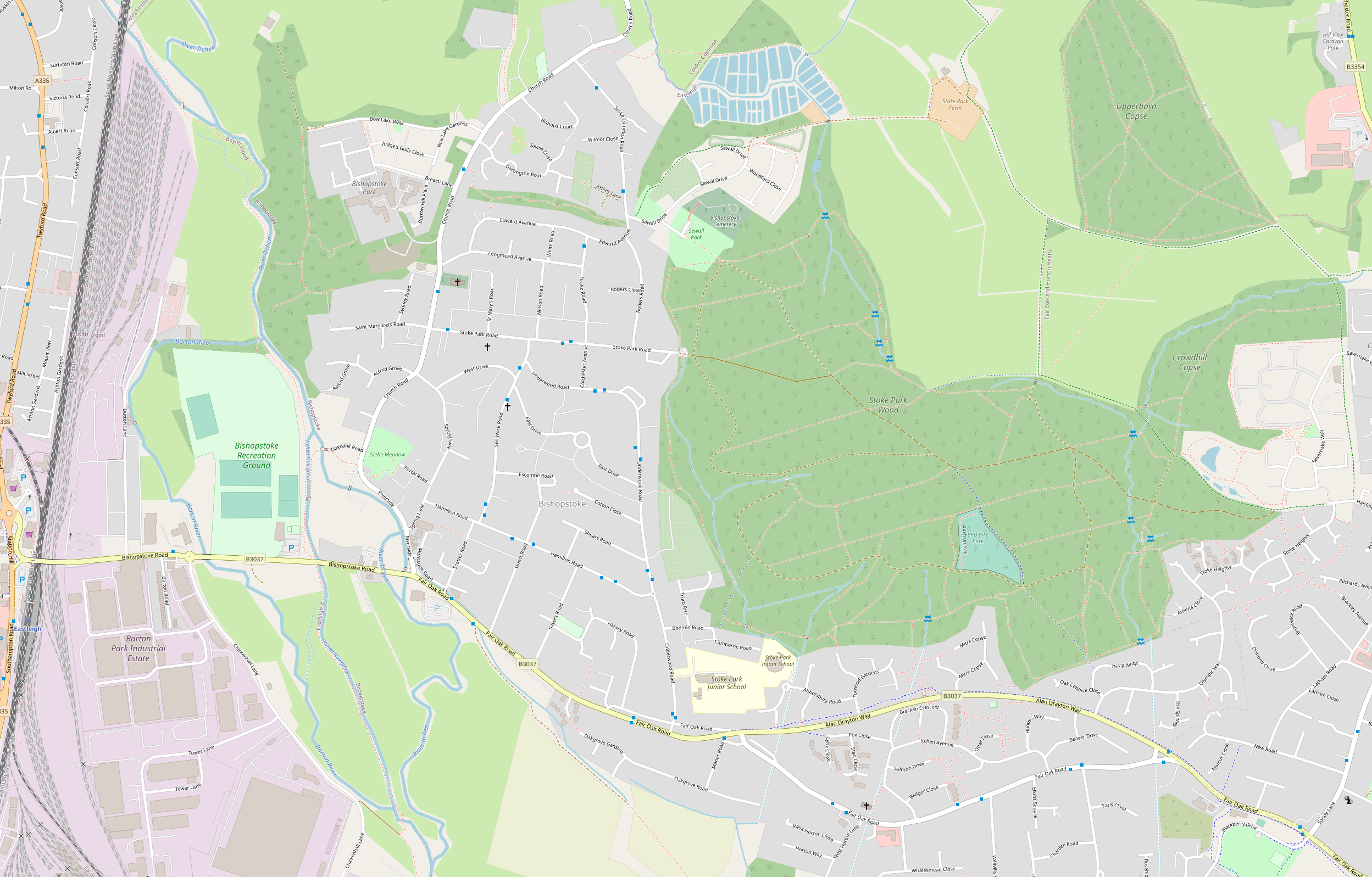 Bishopstoke Map 